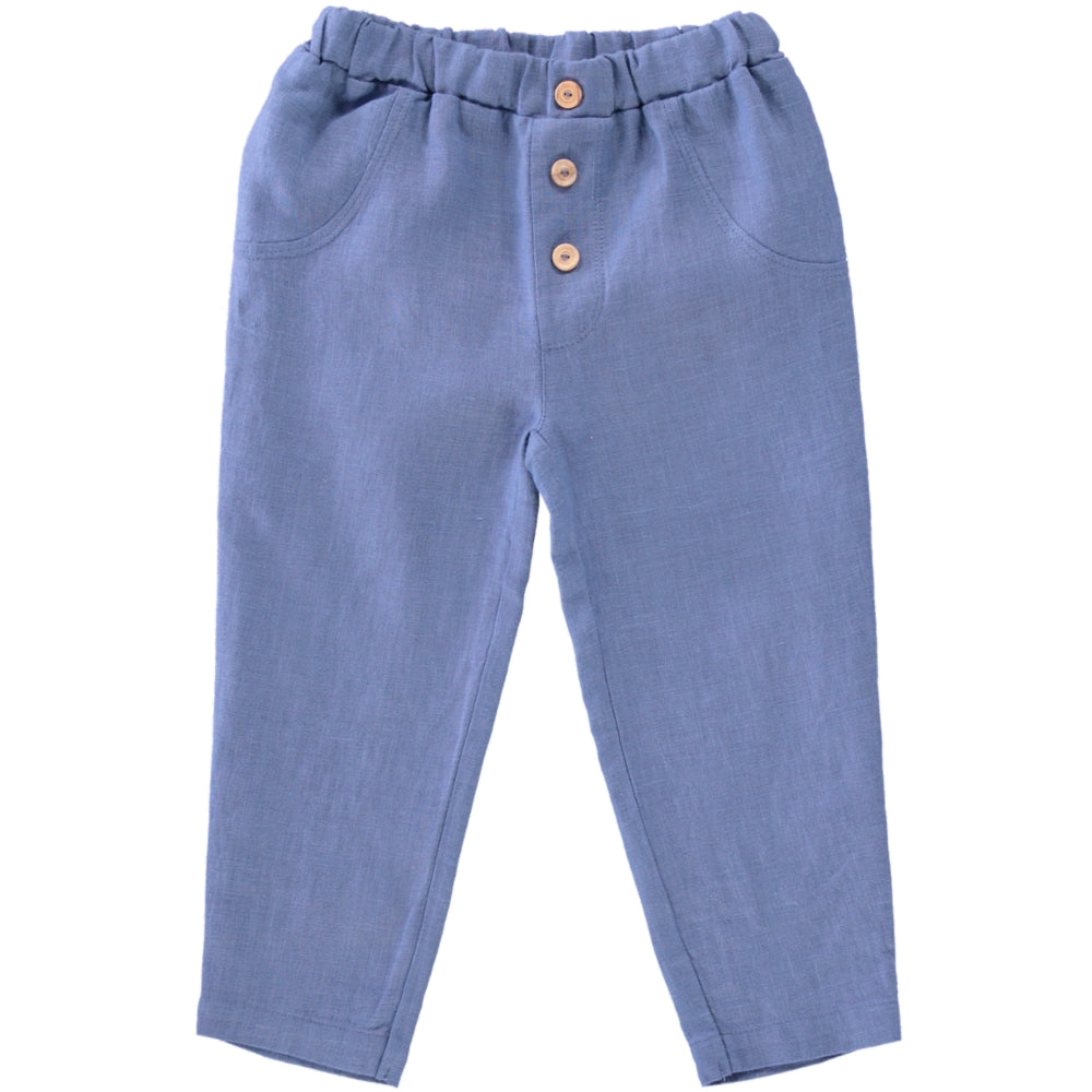 Light blue linen pants BCELESTE